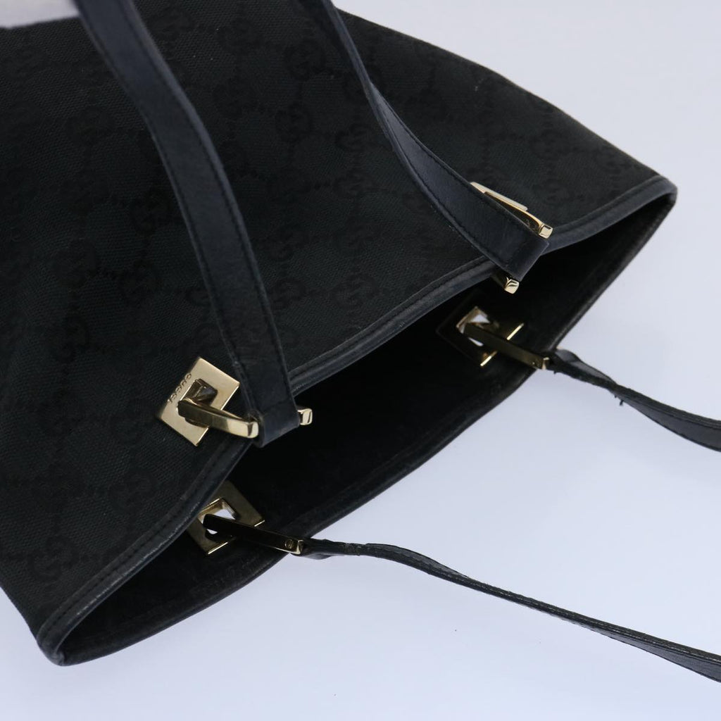 GUCCI GG Canvas Tote Bag Black 002 1099 60792