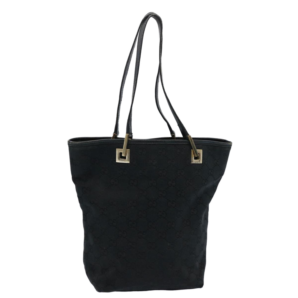GUCCI GG Canvas Tote Bag Black 31244 60793