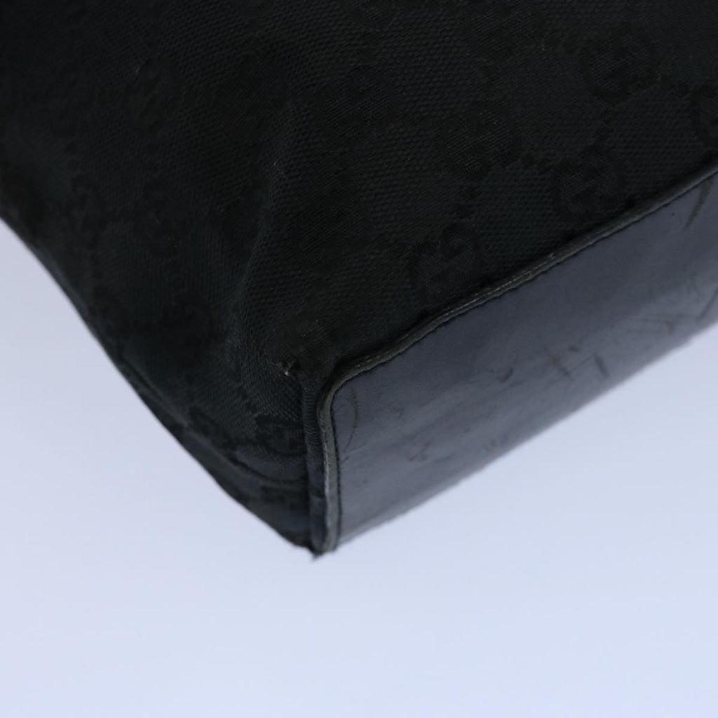 GUCCI GG Canvas Tote Bag Black 31244 60793