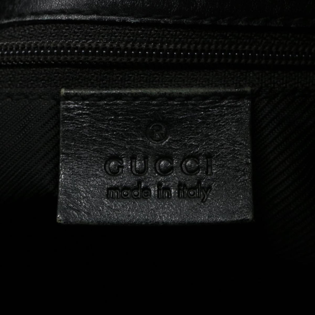 GUCCI GG Canvas Tote Bag Black 31244 60793