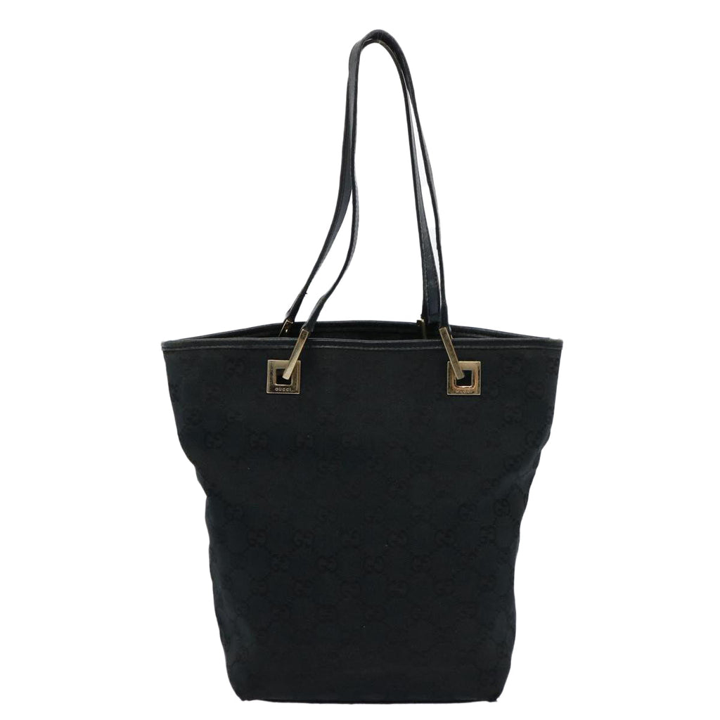 GUCCI GG Canvas Tote Bag Black 31244 60793