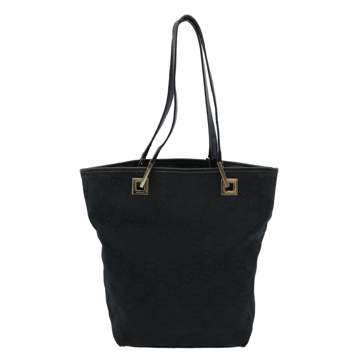GUCCI GG Canvas Tote Bag Black 31244 60793