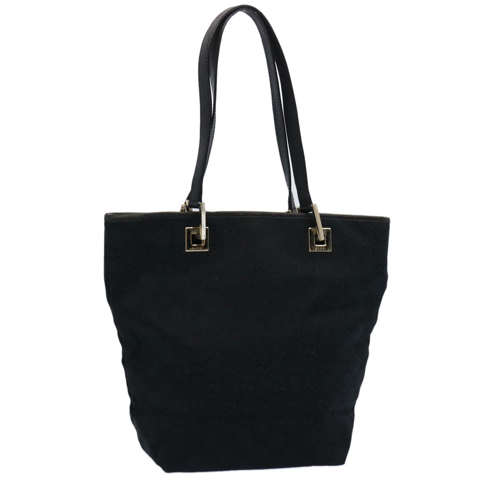 GUCCI GG Canvas Tote Bag Black 002 1099 60794