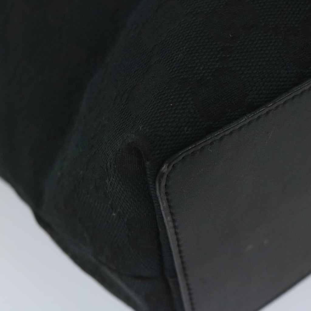 GUCCI GG Canvas Tote Bag Black 002 1099 60794