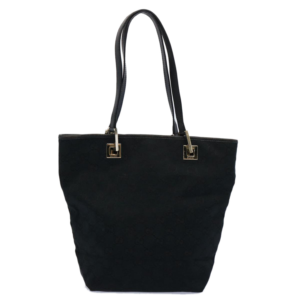 GUCCI GG Canvas Tote Bag Black 002 1099 60794