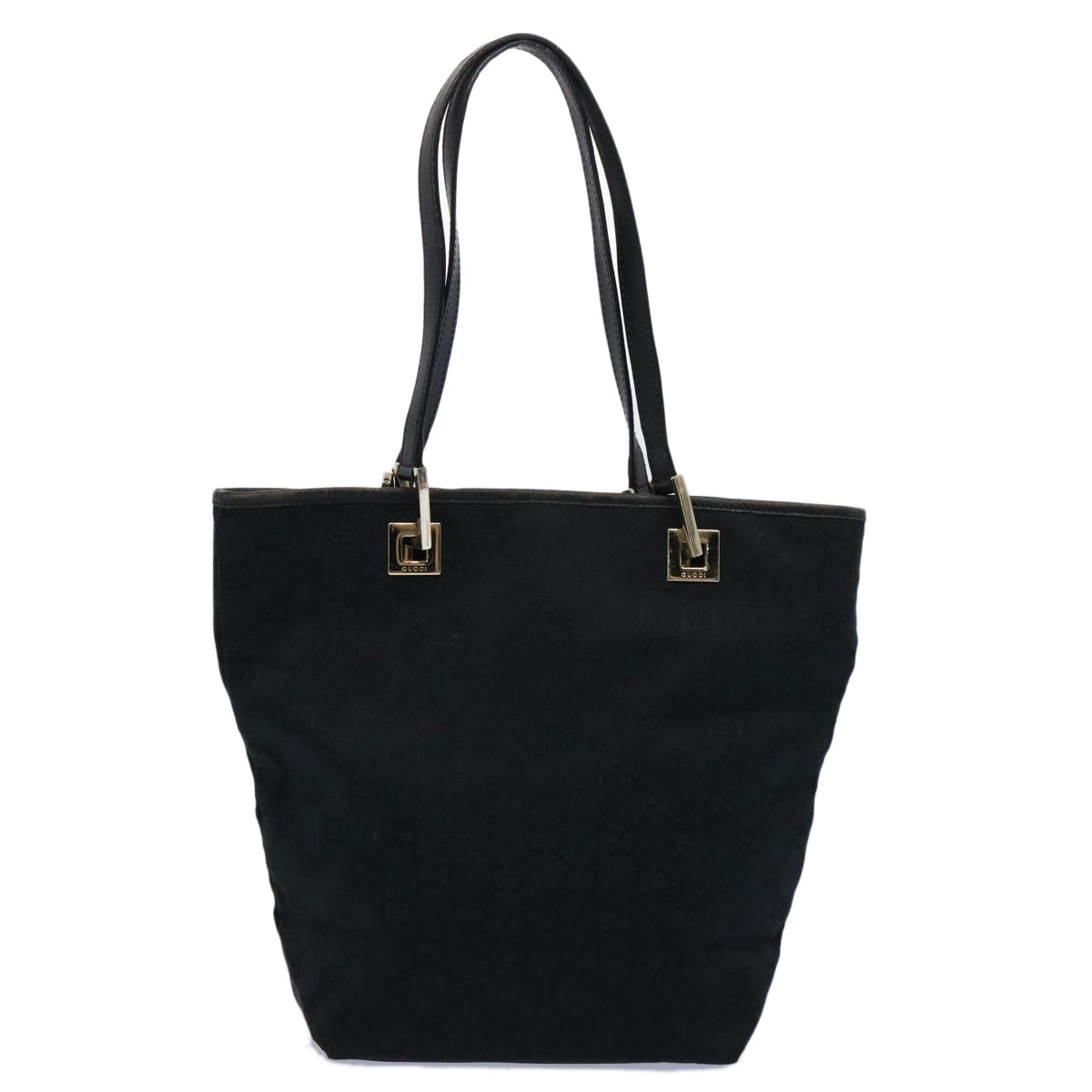 GUCCI GG Canvas Tote Bag Black 002 1099 60794