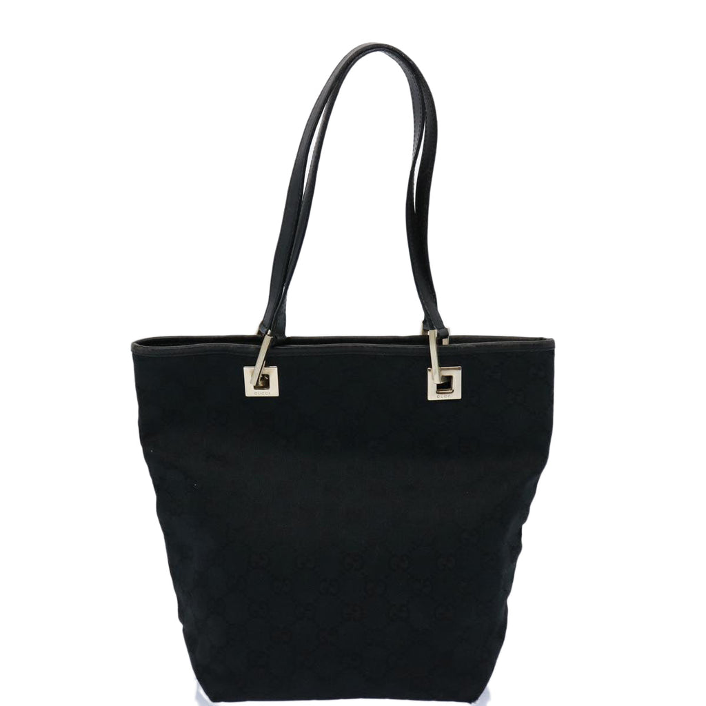 GUCCI GG Canvas Tote Bag Black 002 1099 60794
