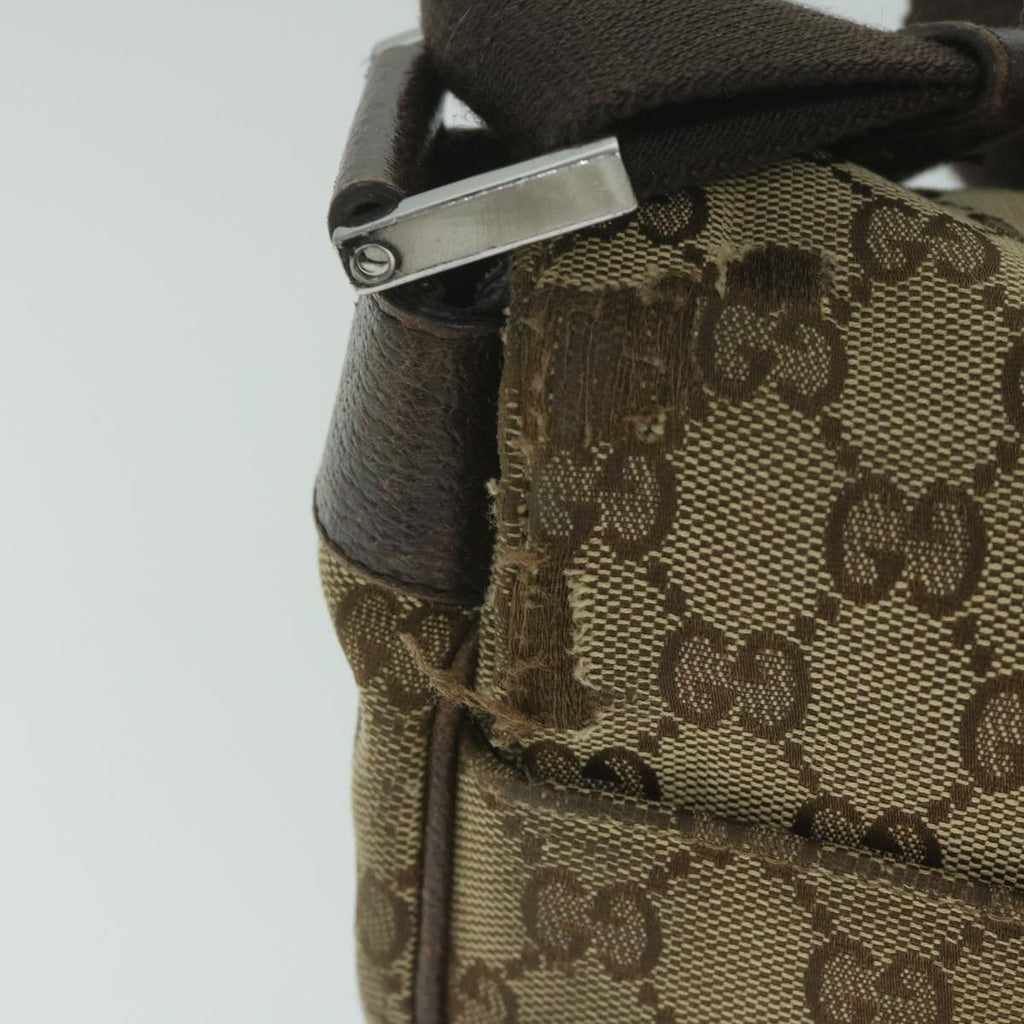 GUCCI GG Canvas Shoulder Bag Beige 146236 60797