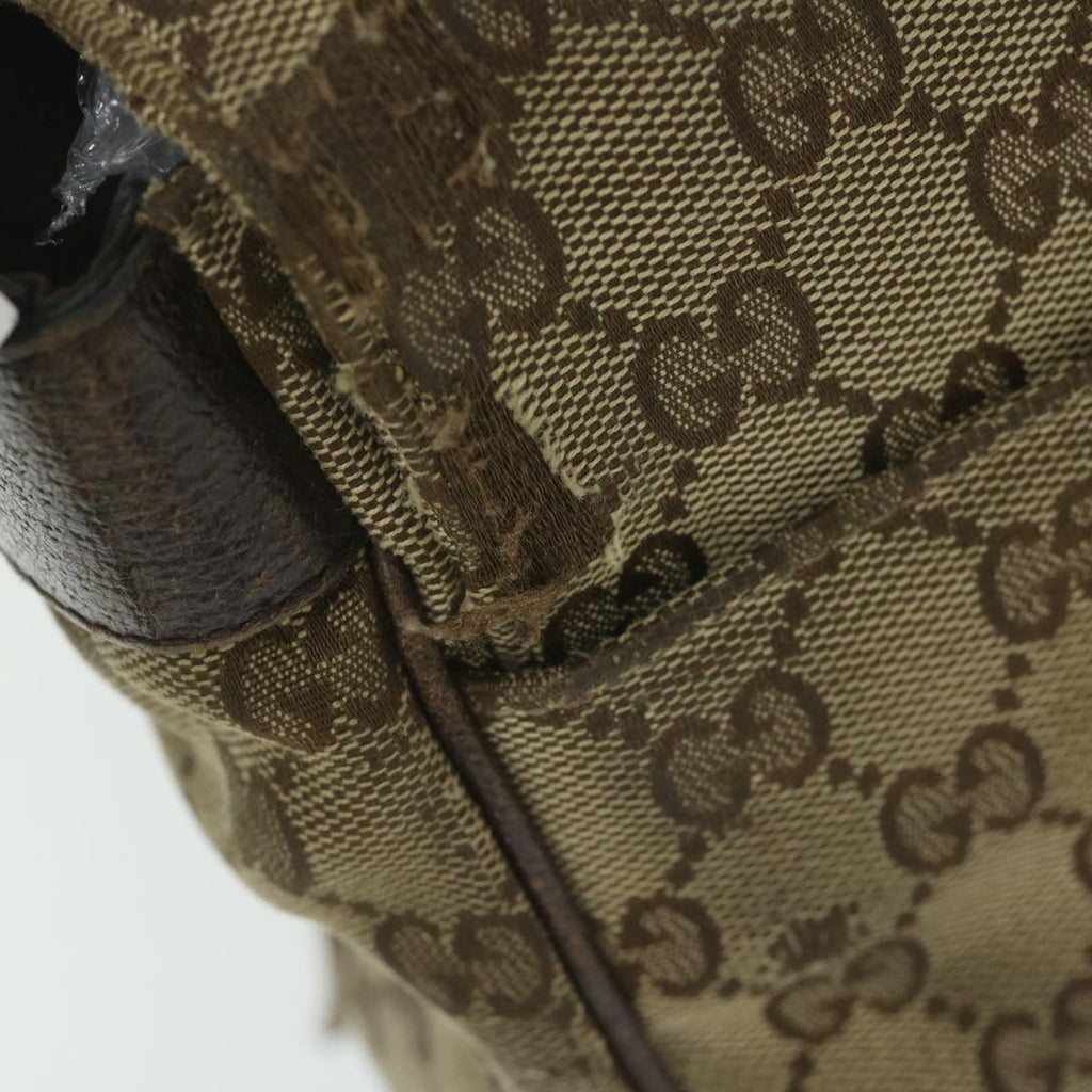 GUCCI GG Canvas Shoulder Bag Beige 146236 60797