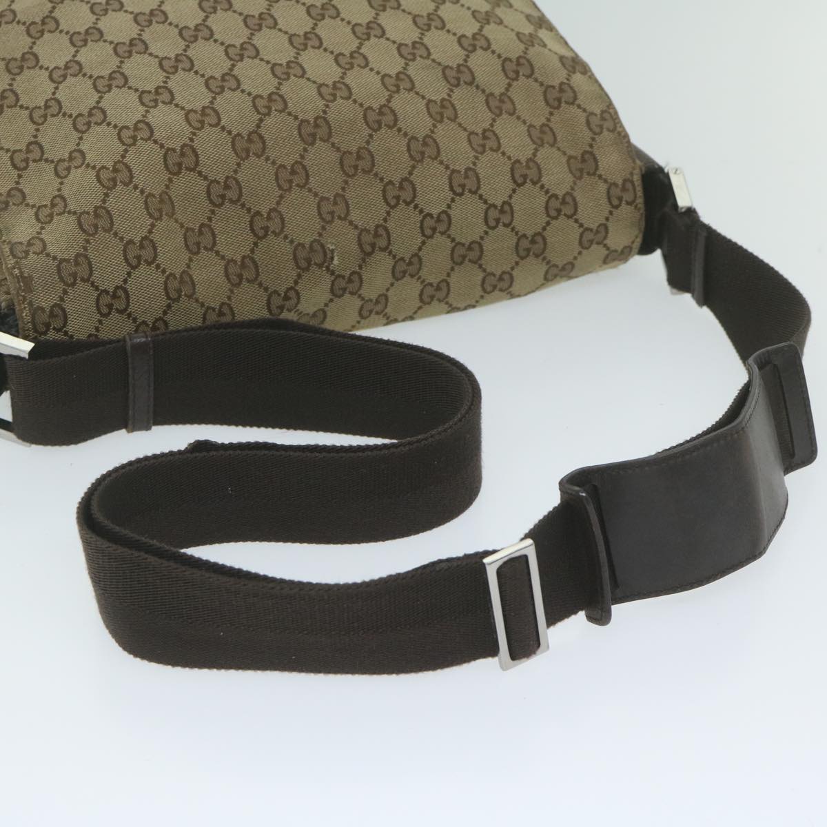GUCCI GG Canvas Shoulder Bag Beige 146236 60797