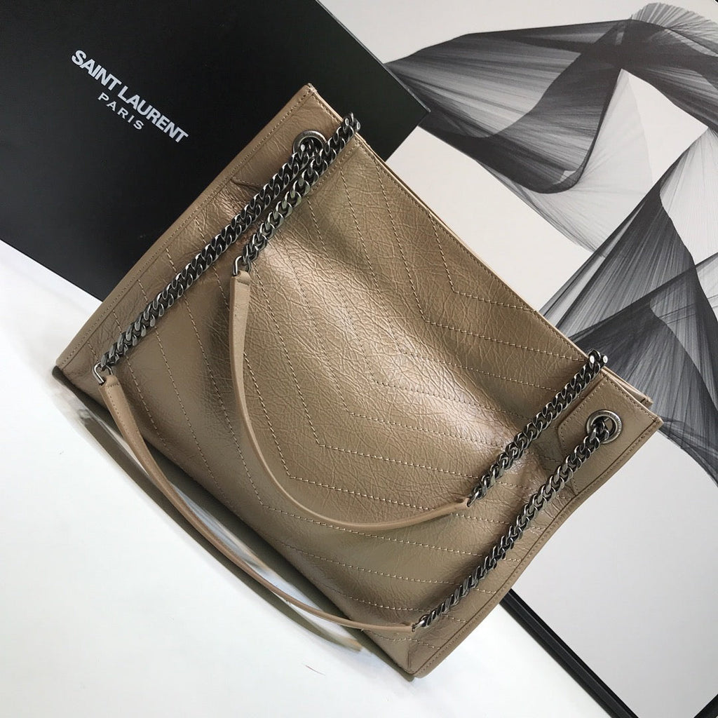 GLAMI Niki MeGLAMIum Shopping Bag Beige For Women 12.6in/32cm YSL