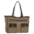 GUCCI GG Canvas Tote Bag Beige 146247 60800