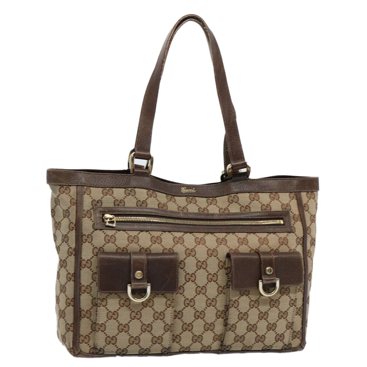GUCCI GG Canvas Tote Bag Beige 146247 60800