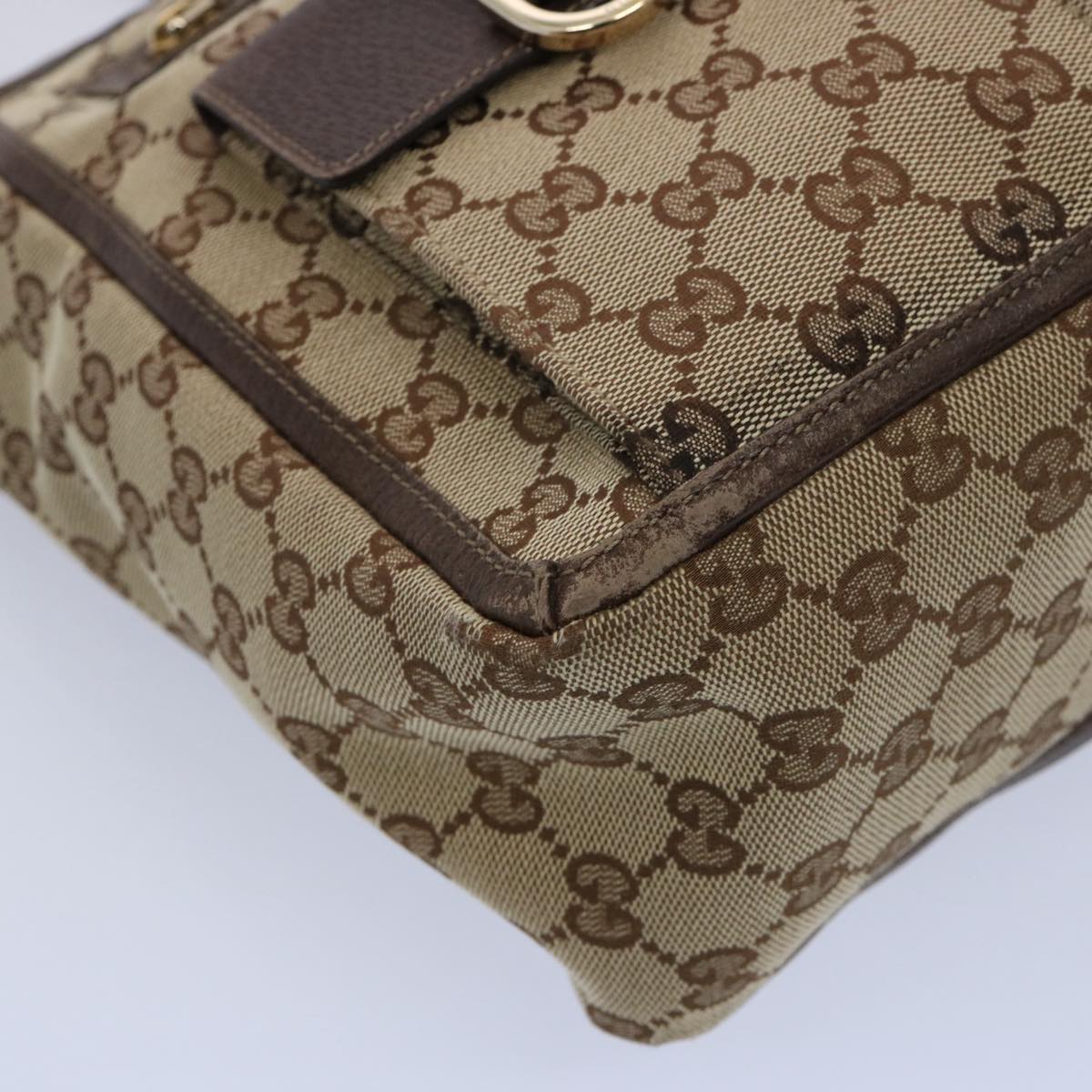 GUCCI GG Canvas Tote Bag Beige 146247 60800