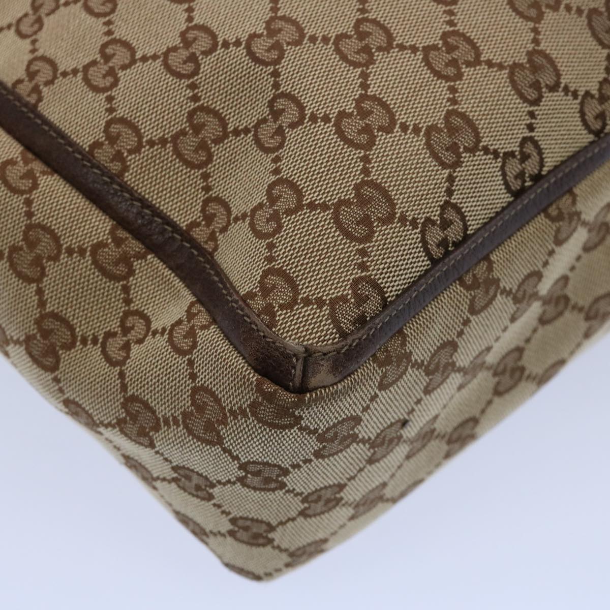 GUCCI GG Canvas Tote Bag Beige 146247 60800