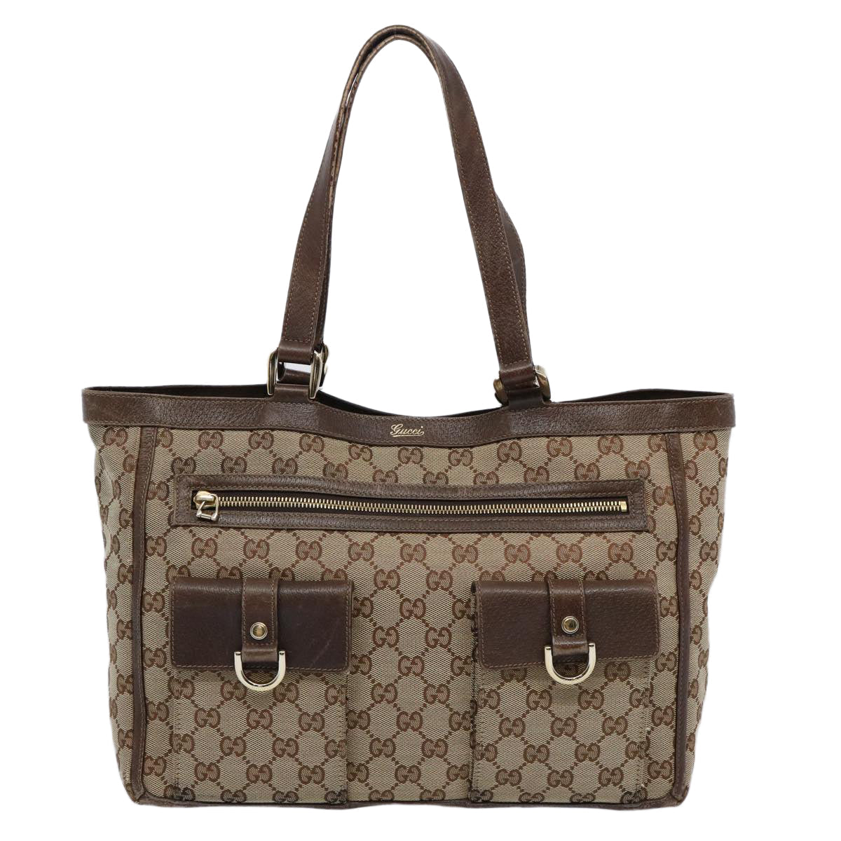 GUCCI GG Canvas Tote Bag Beige 146247 60800