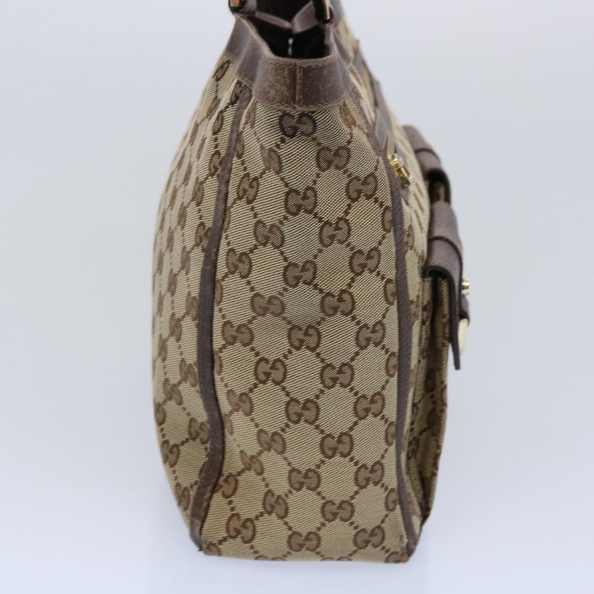 GUCCI GG Canvas Tote Bag Beige 146247 60800