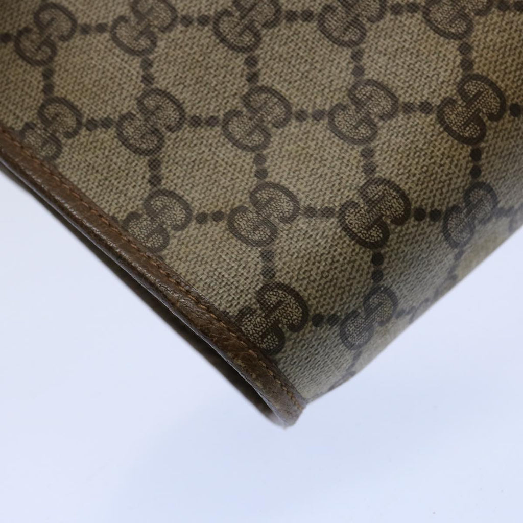 GUCCI GG Supreme Web Sherry Line Clutch Bag Beige Red Green 89 01 030 60861