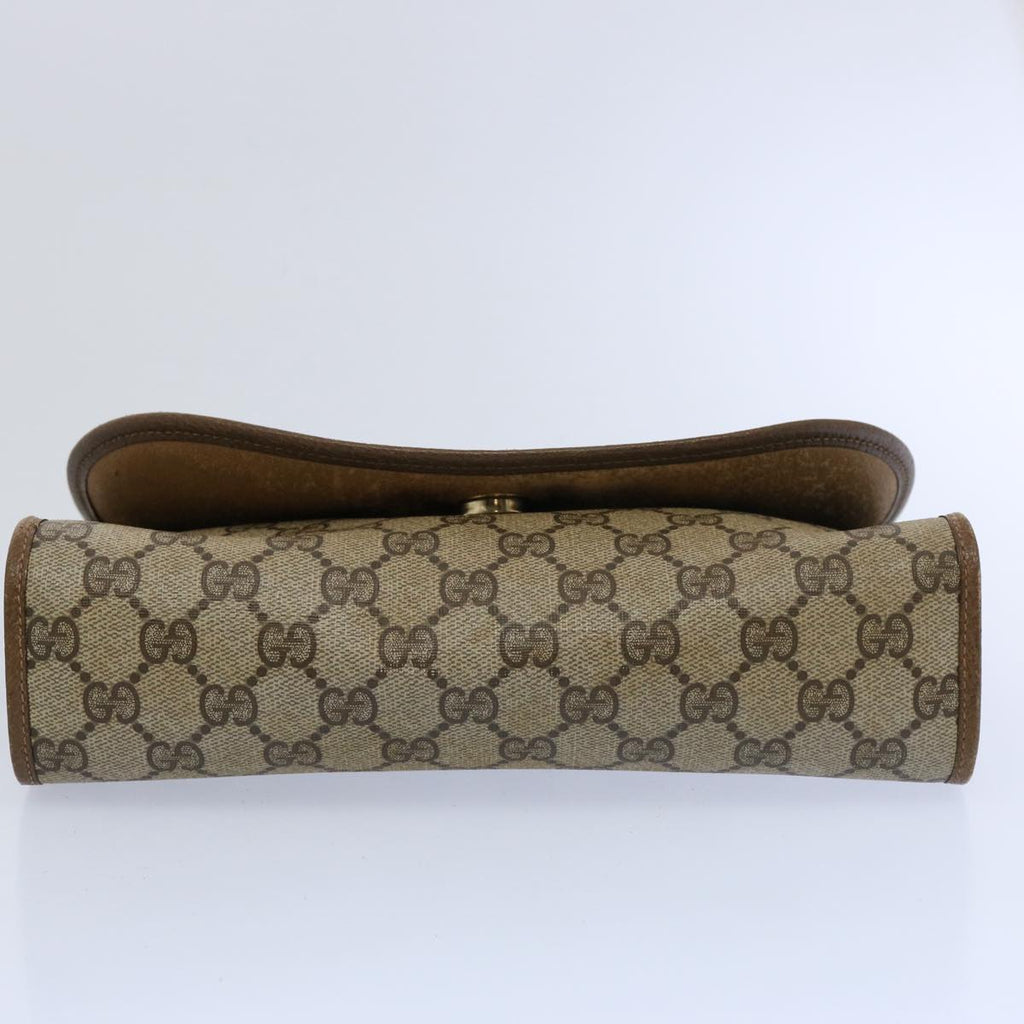 GUCCI GG Supreme Web Sherry Line Clutch Bag Beige Red Green 89 01 030 60861