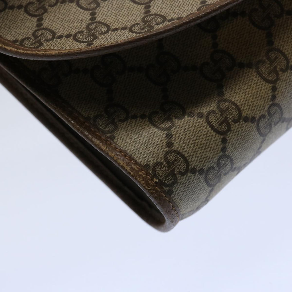 GUCCI GG Supreme Web Sherry Line Clutch Bag Beige Red Green 89 01 030 60861