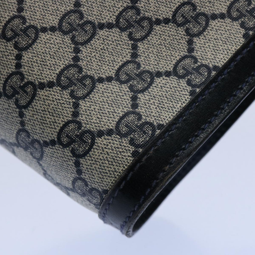 GUCCI GG Supreme Sherry Line Clutch Bag Red Navy 41 014 3087 30 60875