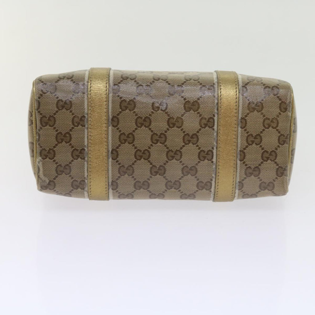 GUCCI GG Crystal Hand Bag Gold 193604 60877