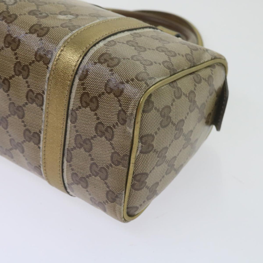GUCCI GG Crystal Hand Bag Gold 193604 60877