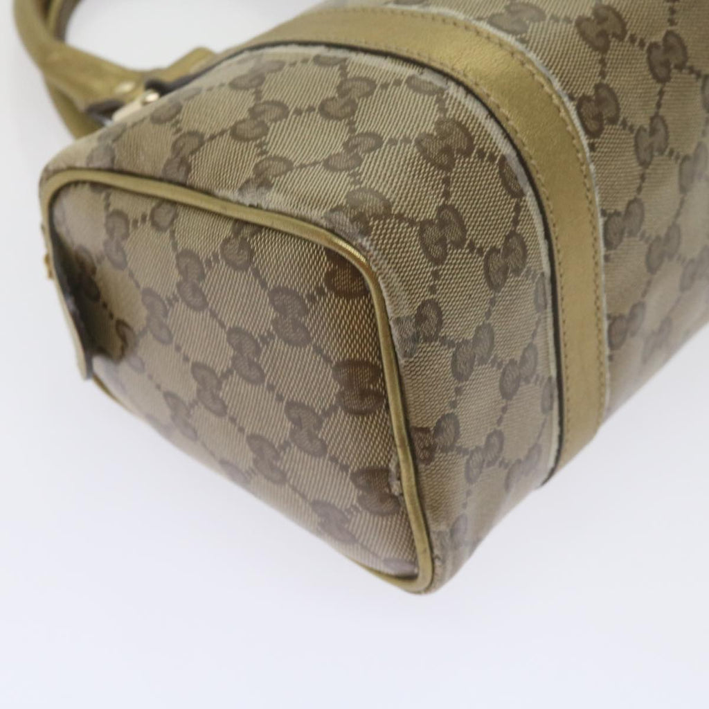 GUCCI GG Crystal Hand Bag Gold 193604 60877