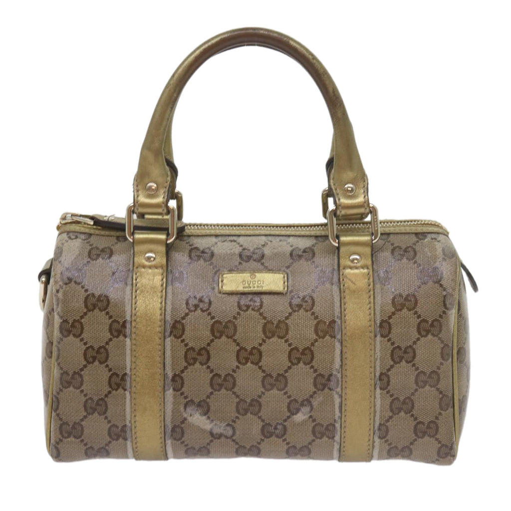 GUCCI GG Crystal Hand Bag Gold 193604 60877