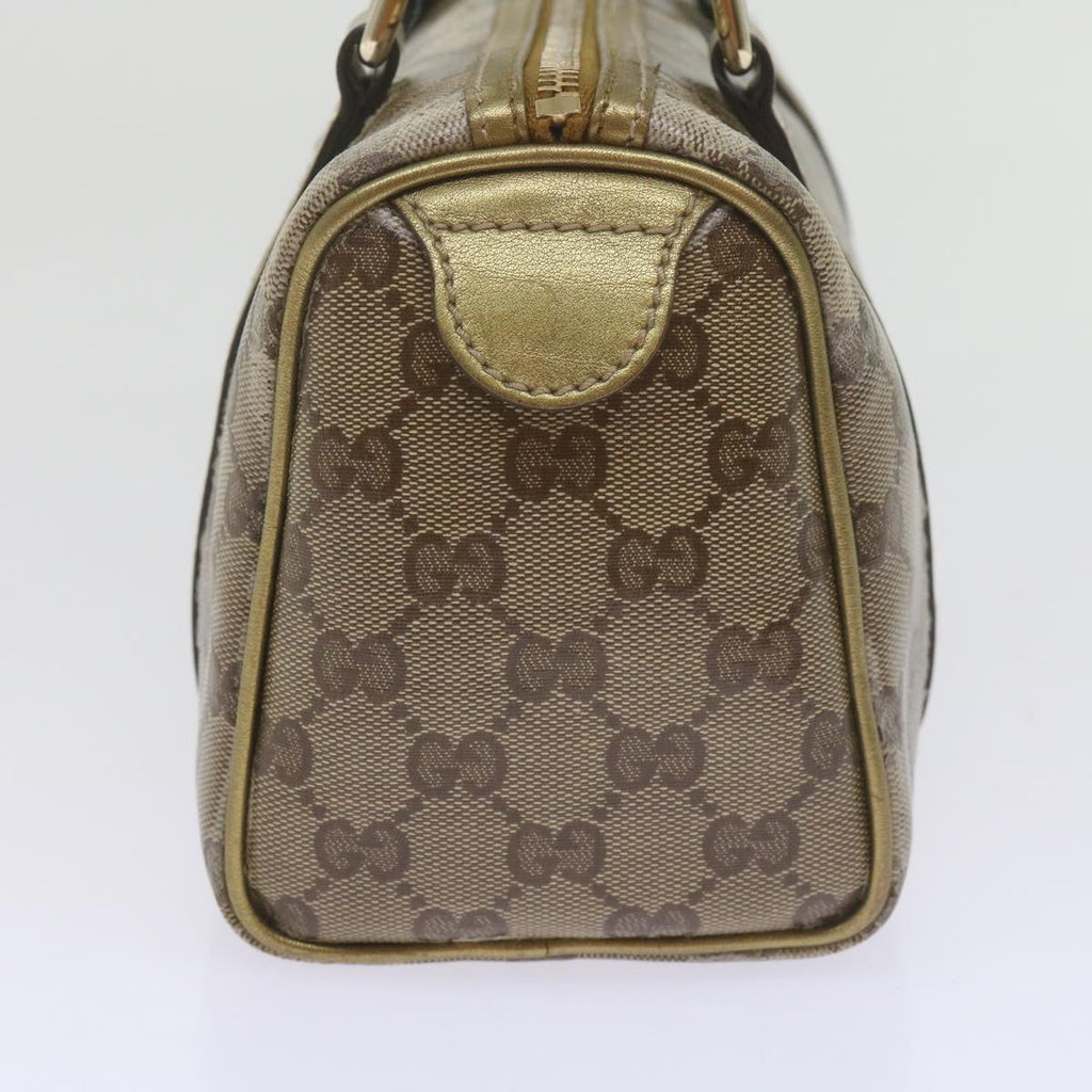 GUCCI GG Crystal Hand Bag Gold 193604 60877