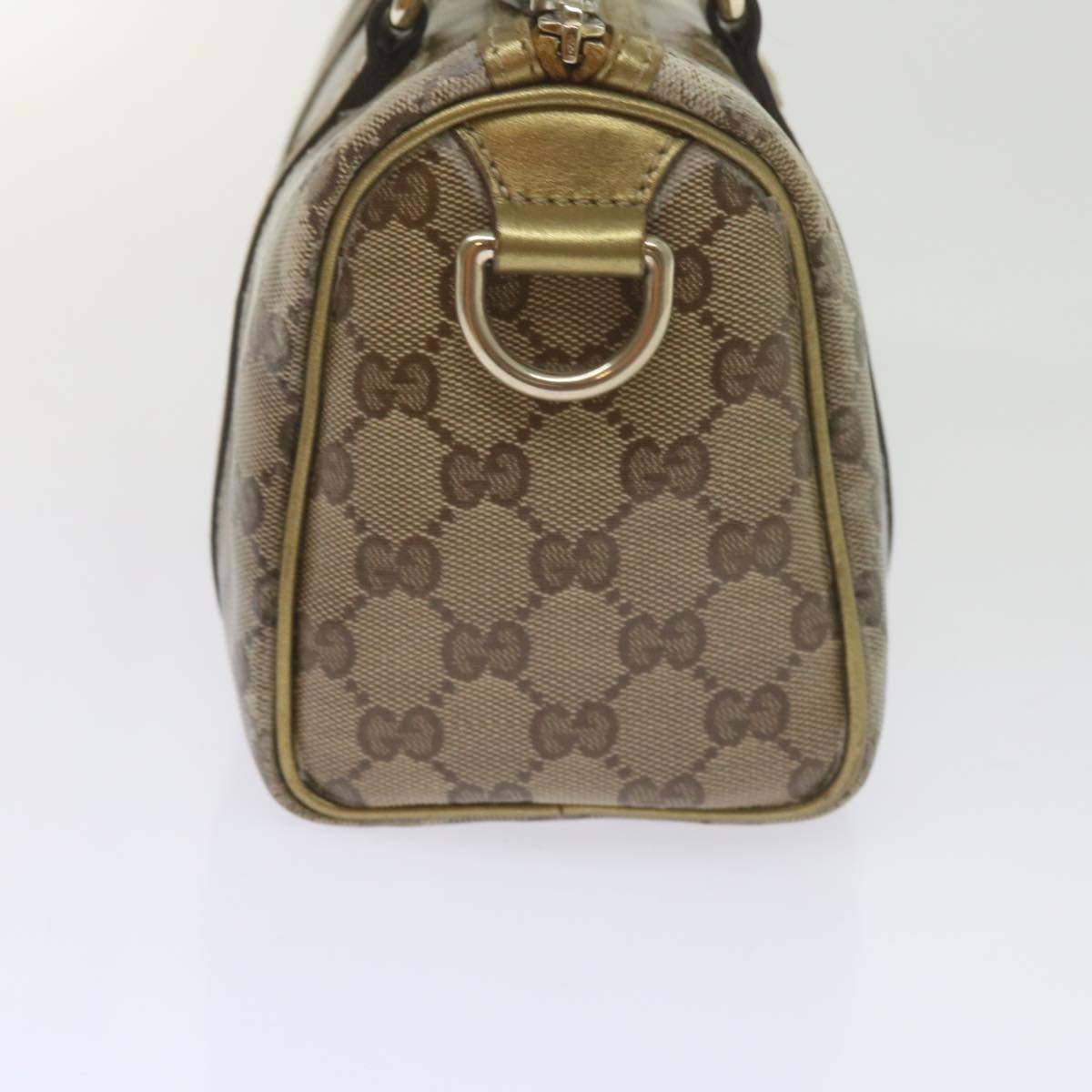 GUCCI GG Crystal Hand Bag Gold 193604 60877