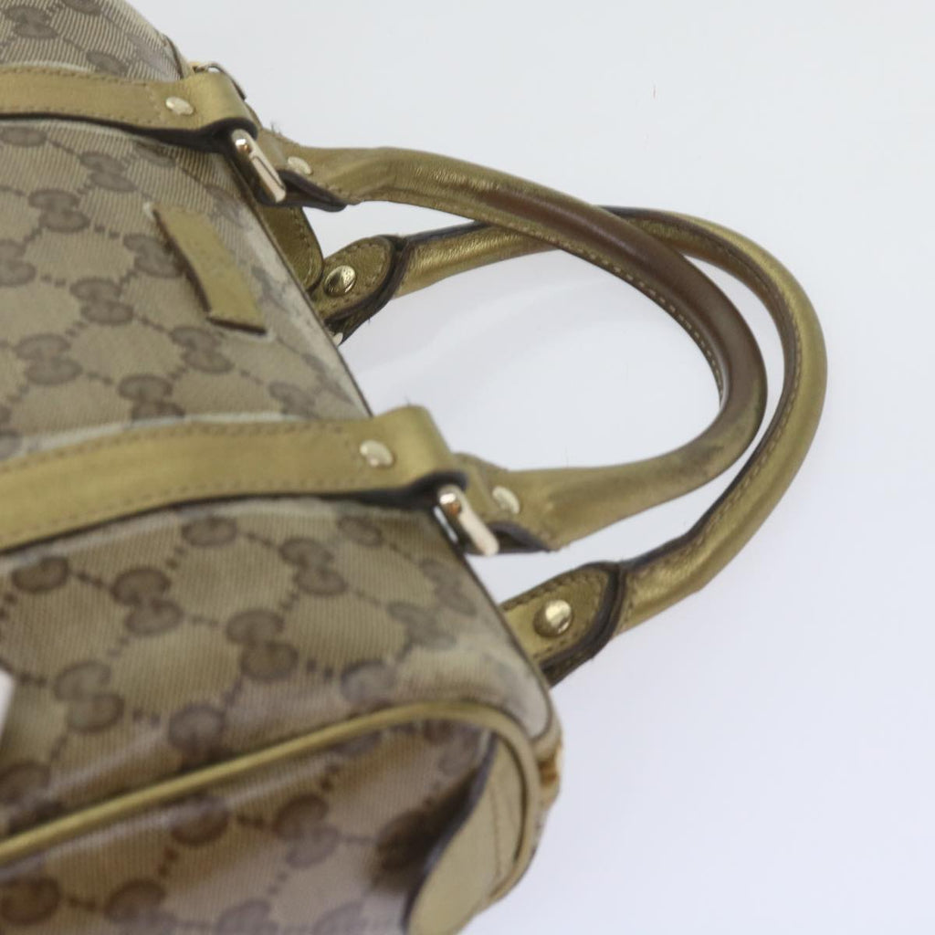GUCCI GG Crystal Hand Bag Gold 193604 60877