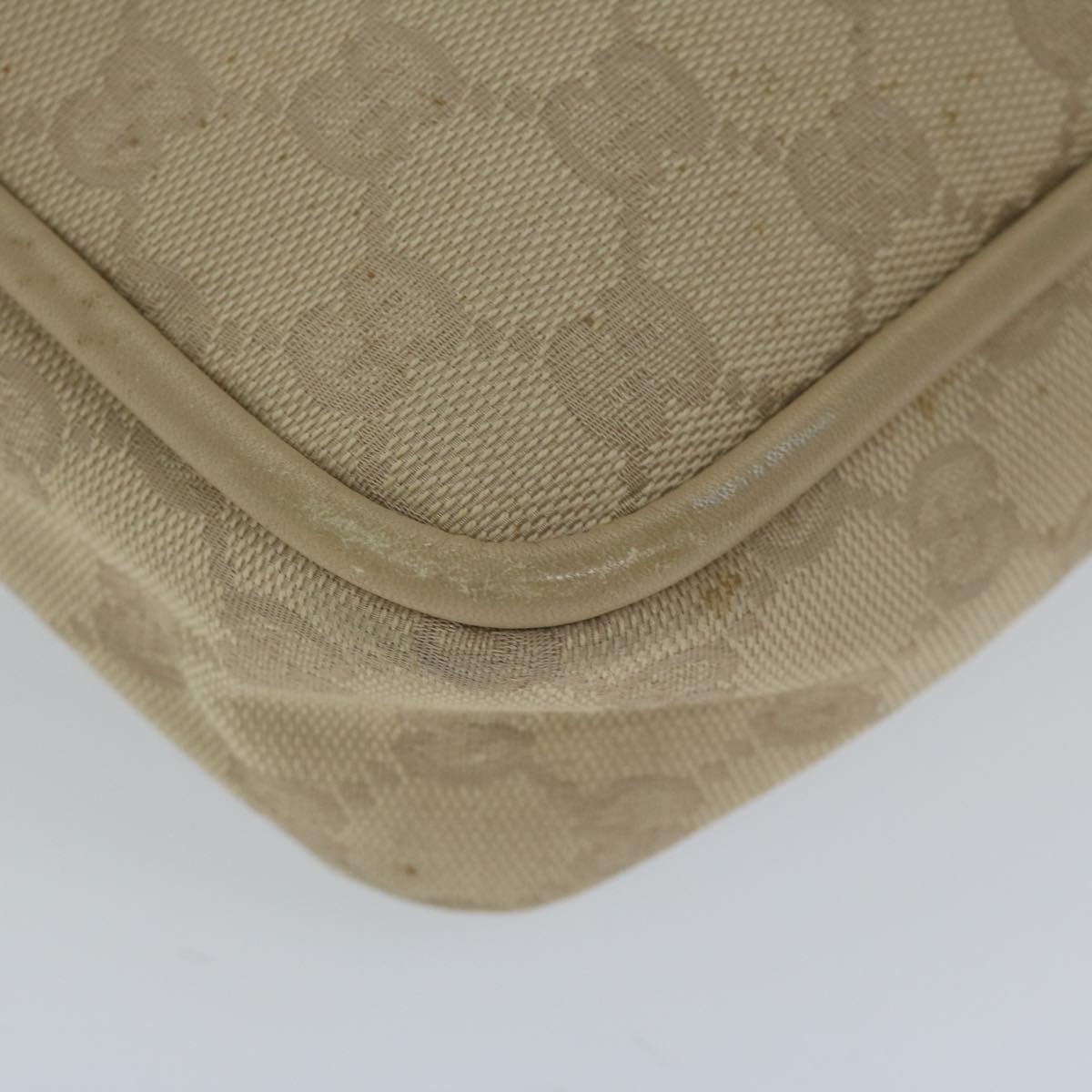 GUCCI GG Canvas Hand Bag Beige 92729 60882