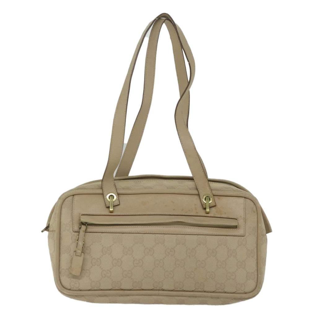GUCCI GG Canvas Hand Bag Beige 92729 60882