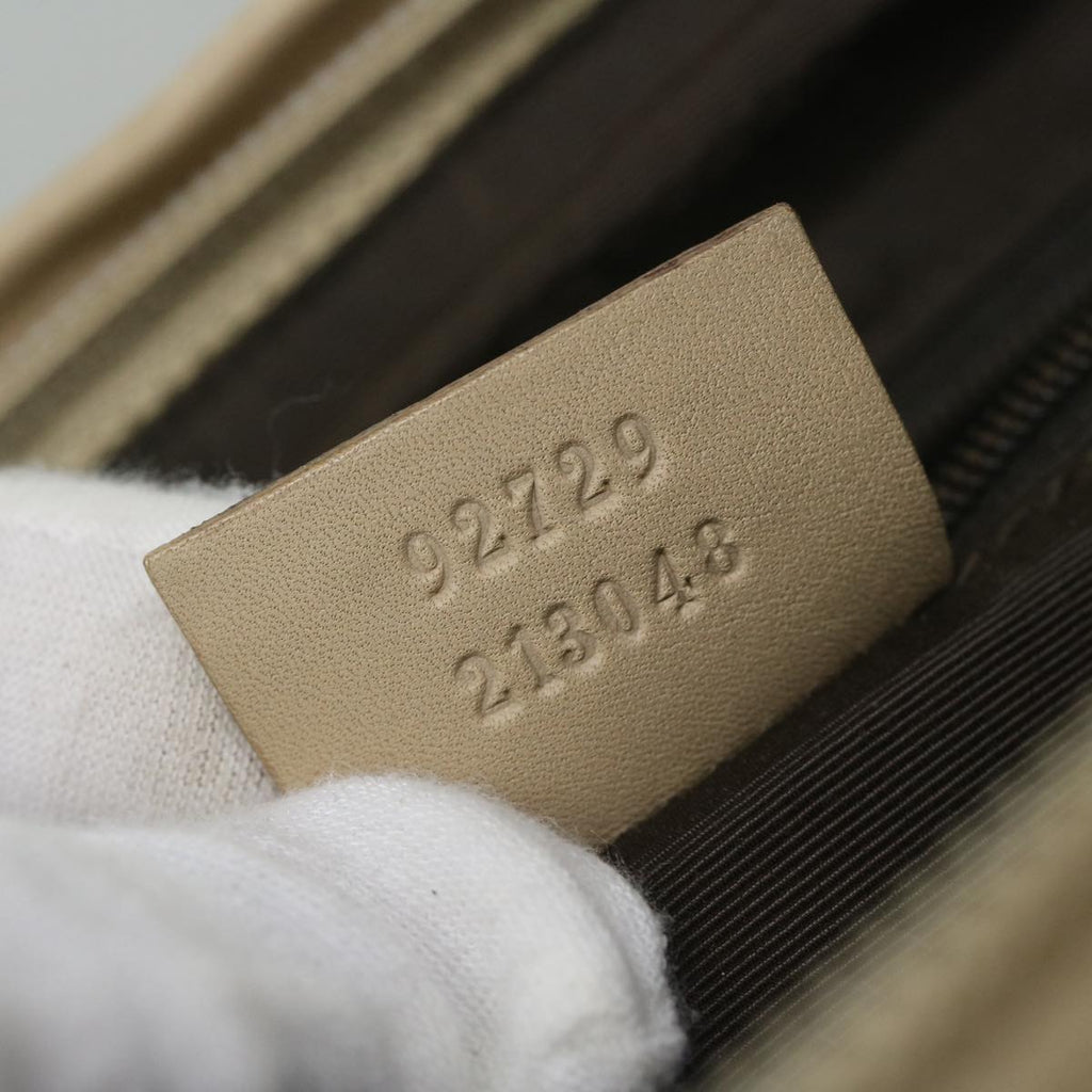 GUCCI GG Canvas Hand Bag Beige 92729 60882