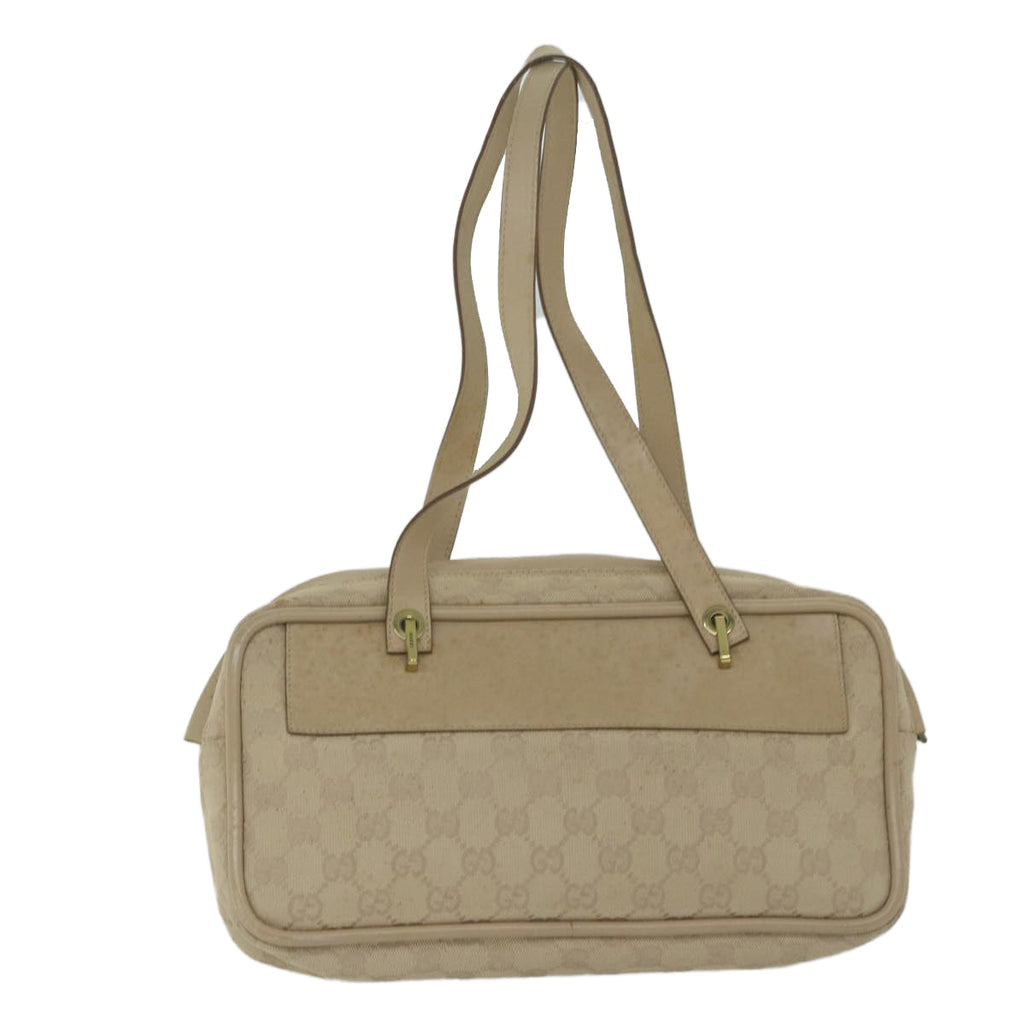 GUCCI GG Canvas Hand Bag Beige 92729 60882