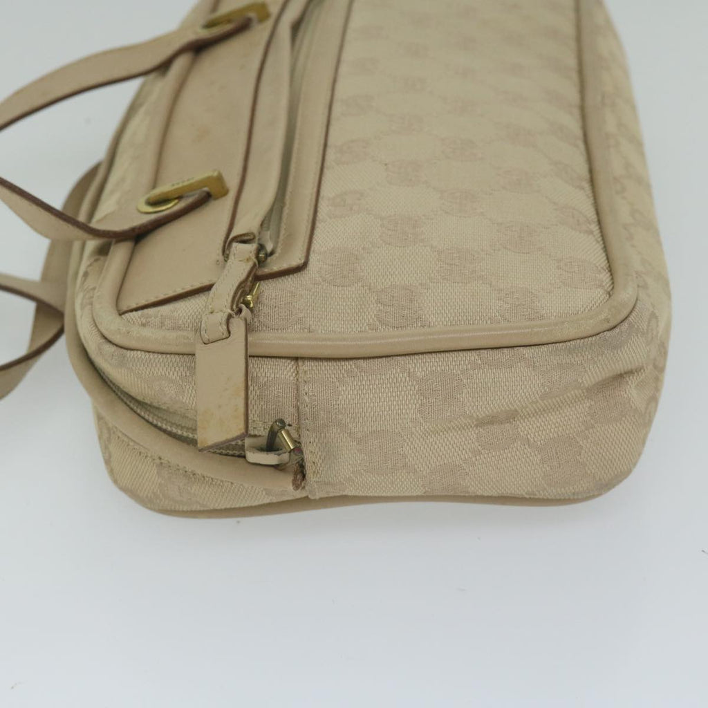 GUCCI GG Canvas Hand Bag Beige 92729 60882