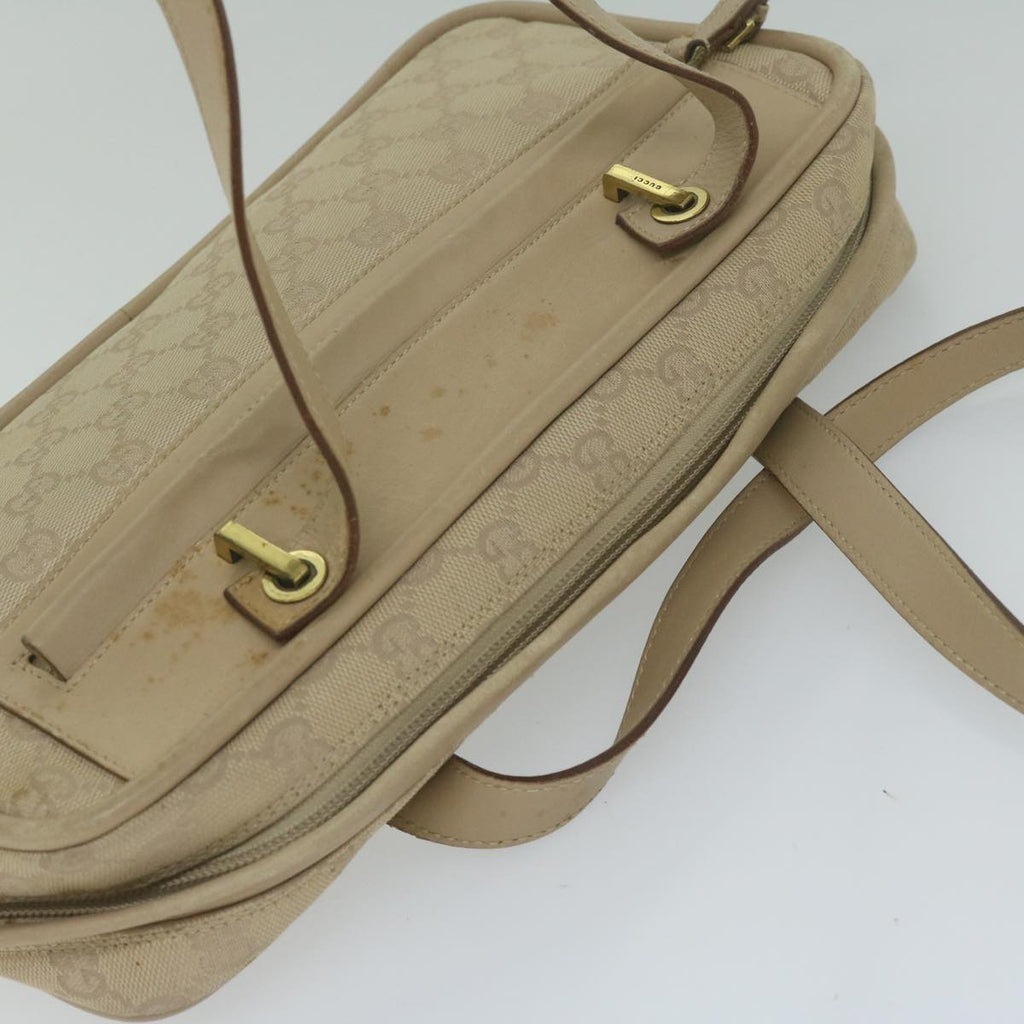 GUCCI GG Canvas Hand Bag Beige 92729 60882