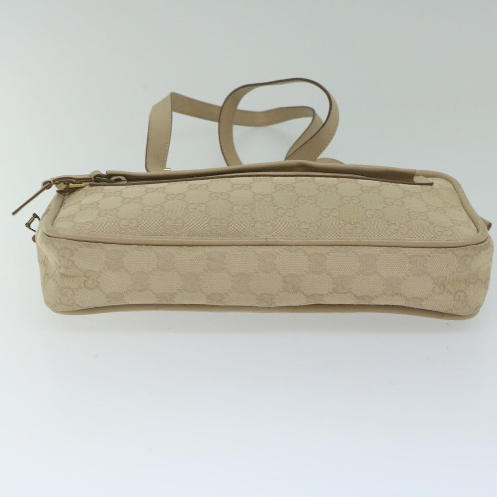 GUCCI GG Canvas Hand Bag Beige 92729 60882