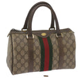 GUCCI GG Supreme Web Sherry Line Hand Bag Beige Red Green 69 02 006 60884