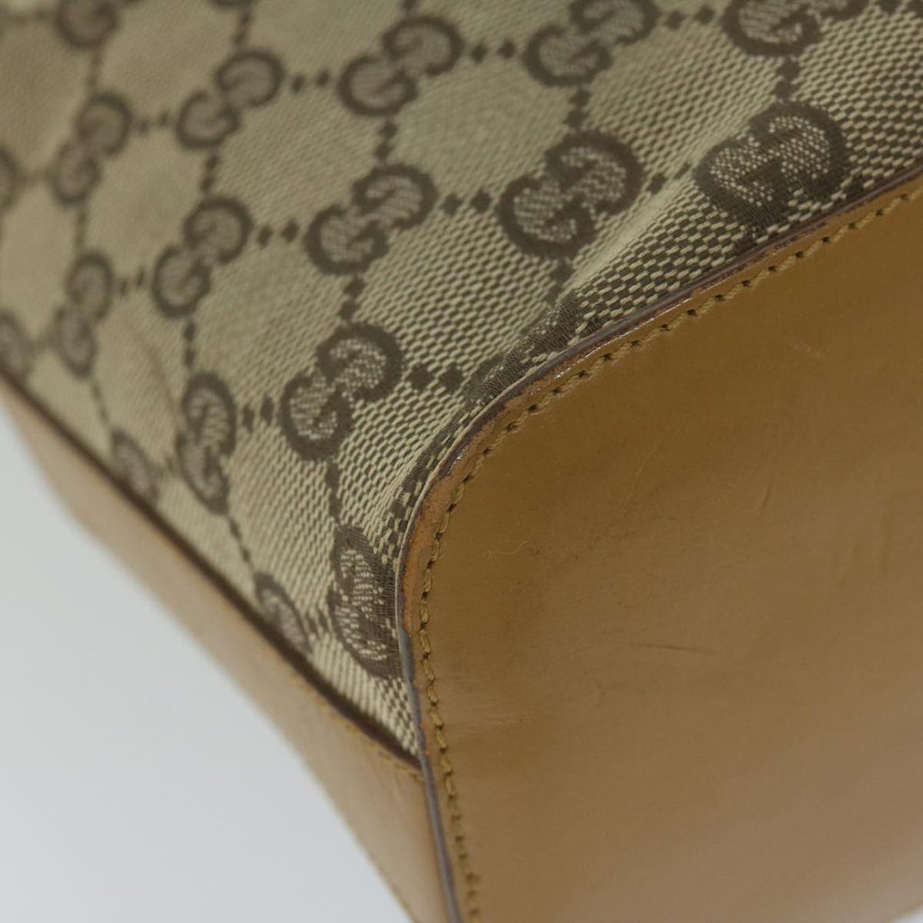 GUCCI GG Canvas Shoulder Bag Beige 001 3814 60888