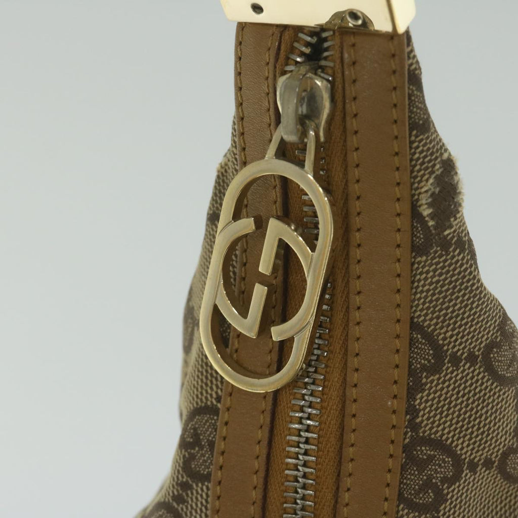 GUCCI GG Canvas Shoulder Bag Beige 001 3814 60888