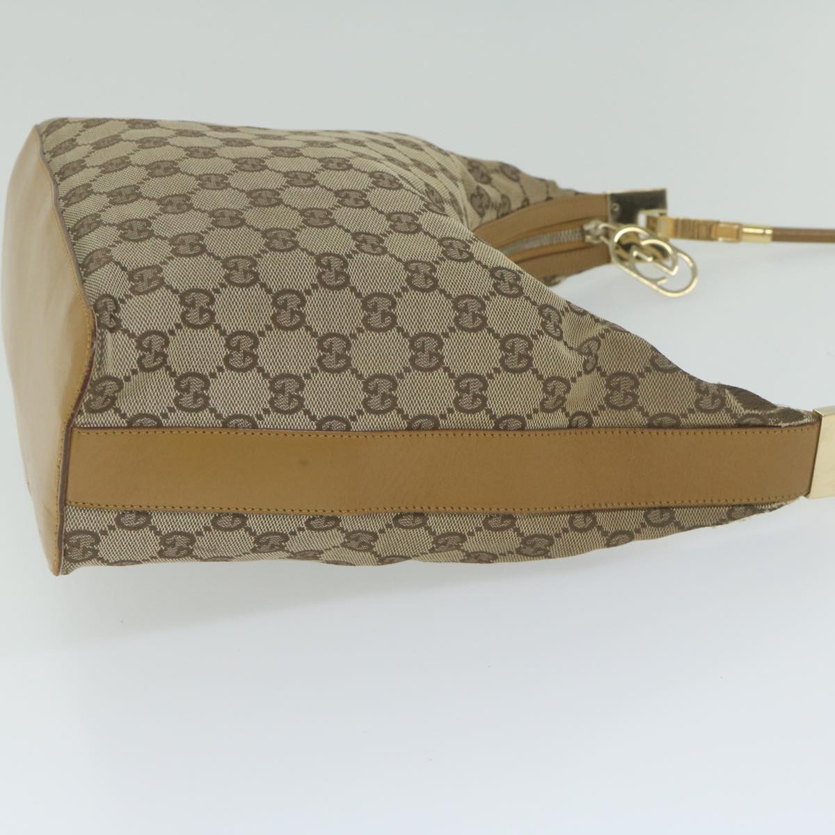 GUCCI GG Canvas Shoulder Bag Beige 001 3814 60888