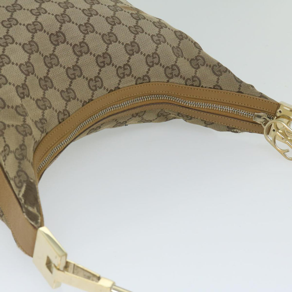 GUCCI GG Canvas Shoulder Bag Beige 001 3814 60888