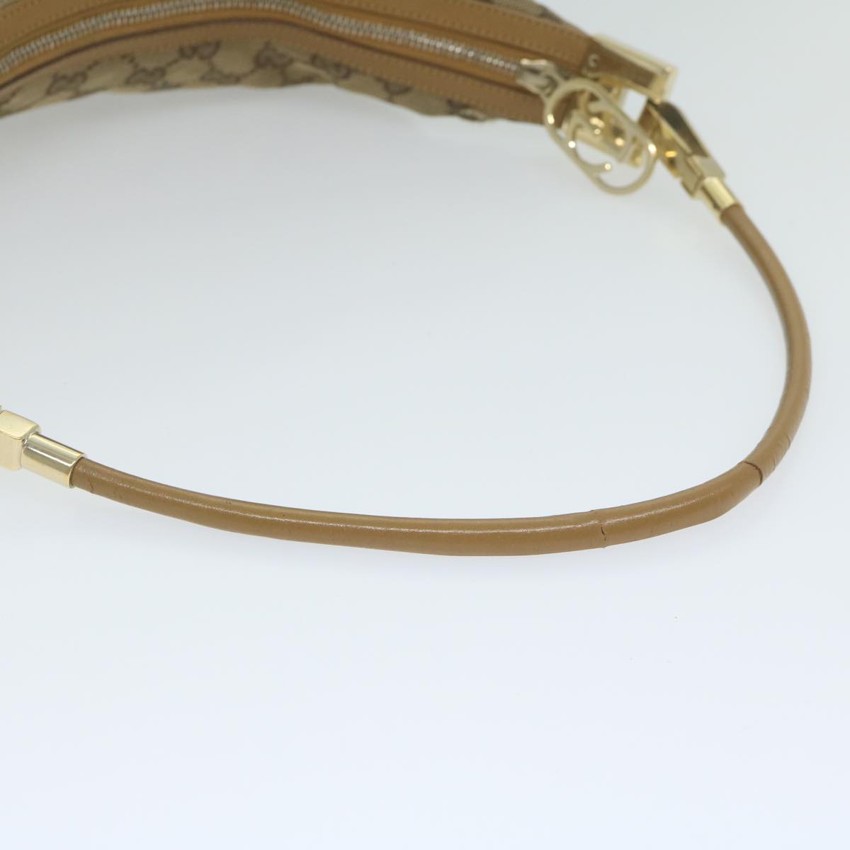 GUCCI GG Canvas Shoulder Bag Beige 001 3814 60888