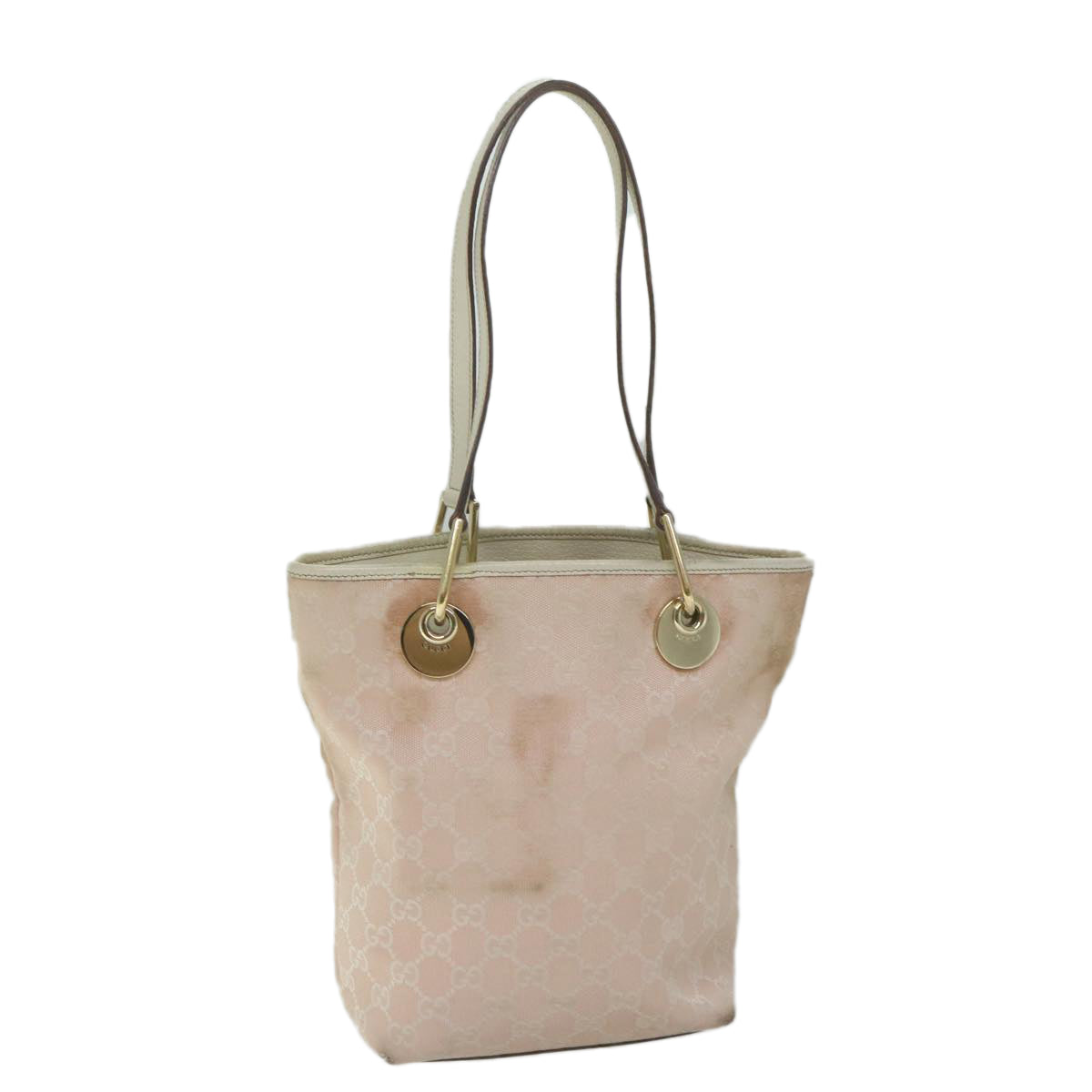 GUCCI GG Canvas Tote Bag Pink 120840 60919