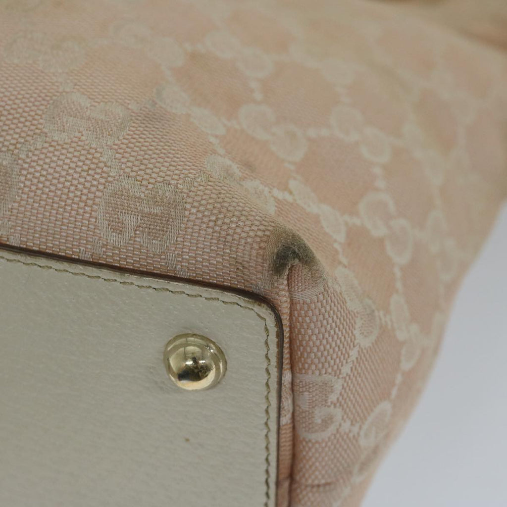 GUCCI GG Canvas Tote Bag Pink 120840 60919