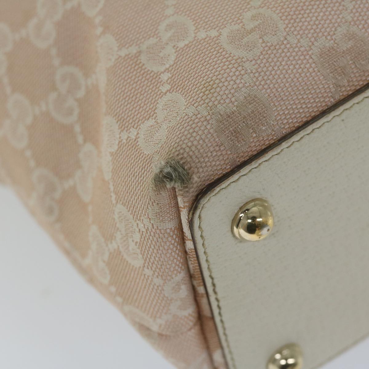 GUCCI GG Canvas Tote Bag Pink 120840 60919
