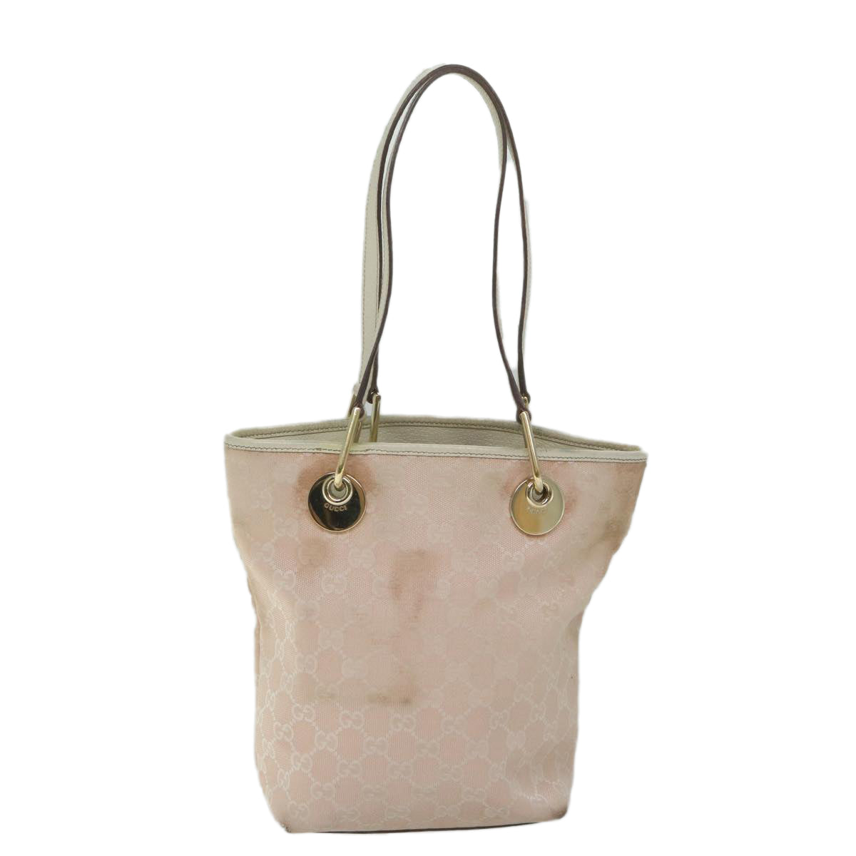 GUCCI GG Canvas Tote Bag Pink 120840 60919