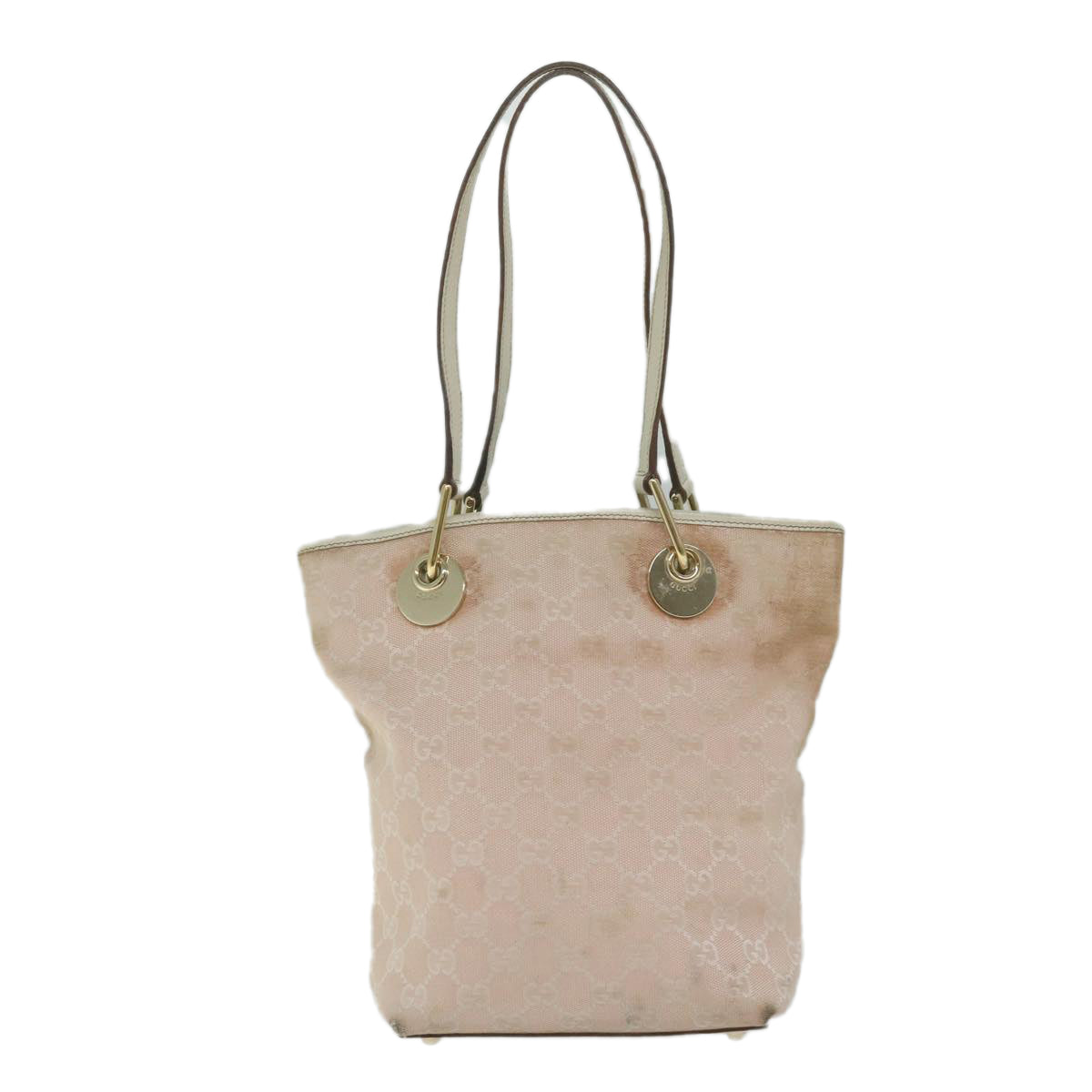 GUCCI GG Canvas Tote Bag Pink 120840 60919